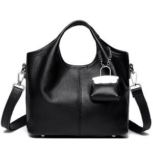 3278 Leather Bucket Bags , Small Handbags Crossbody Bag with Adjustable